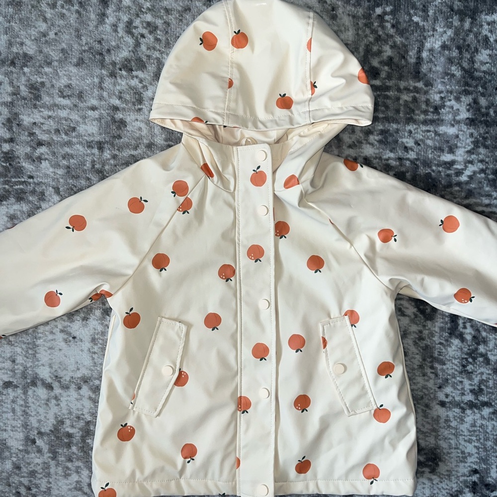 Kids Zara Peach Rain Jacket